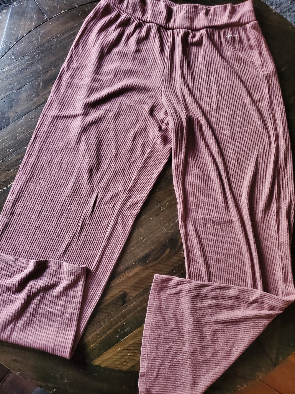 PINK Victoria's Secret Ribbed Lounge Pants - Mauve